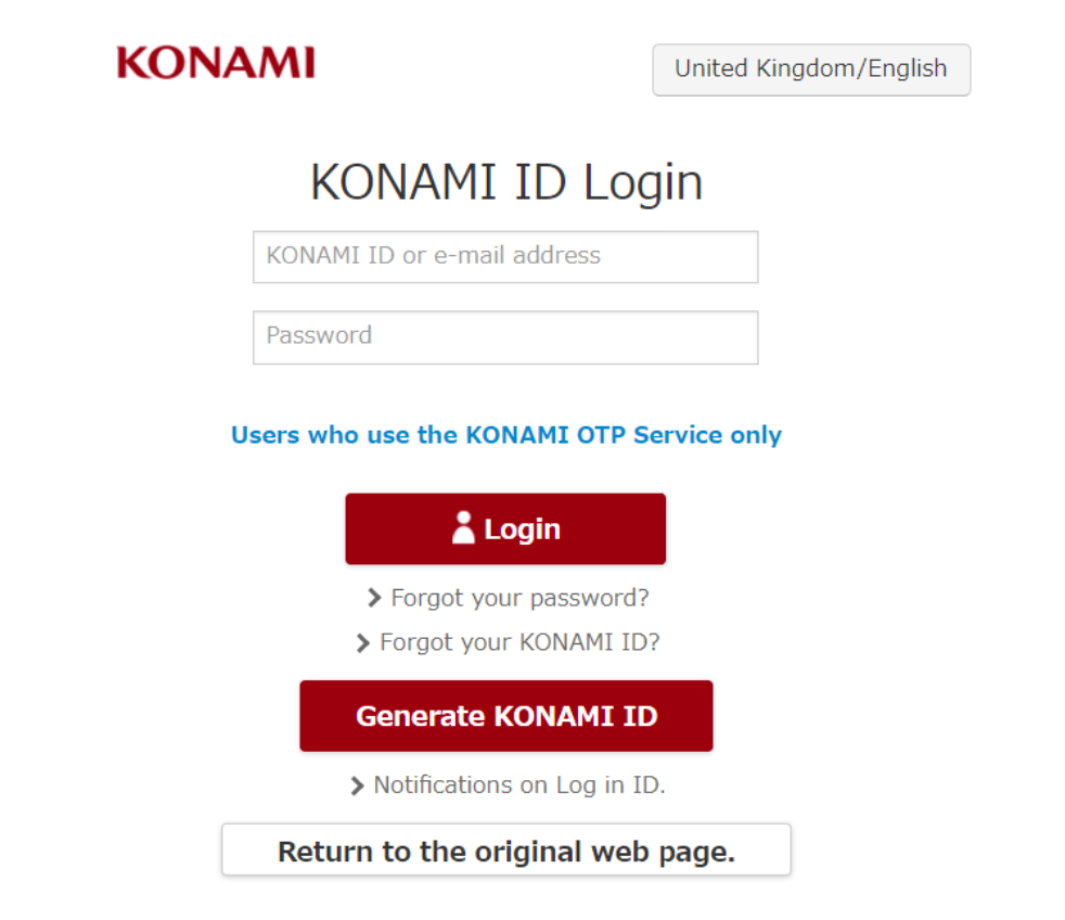 Yu-Gi-Oh! TCG - CARD GAME ID and KONAMI ID  KONAMI Games